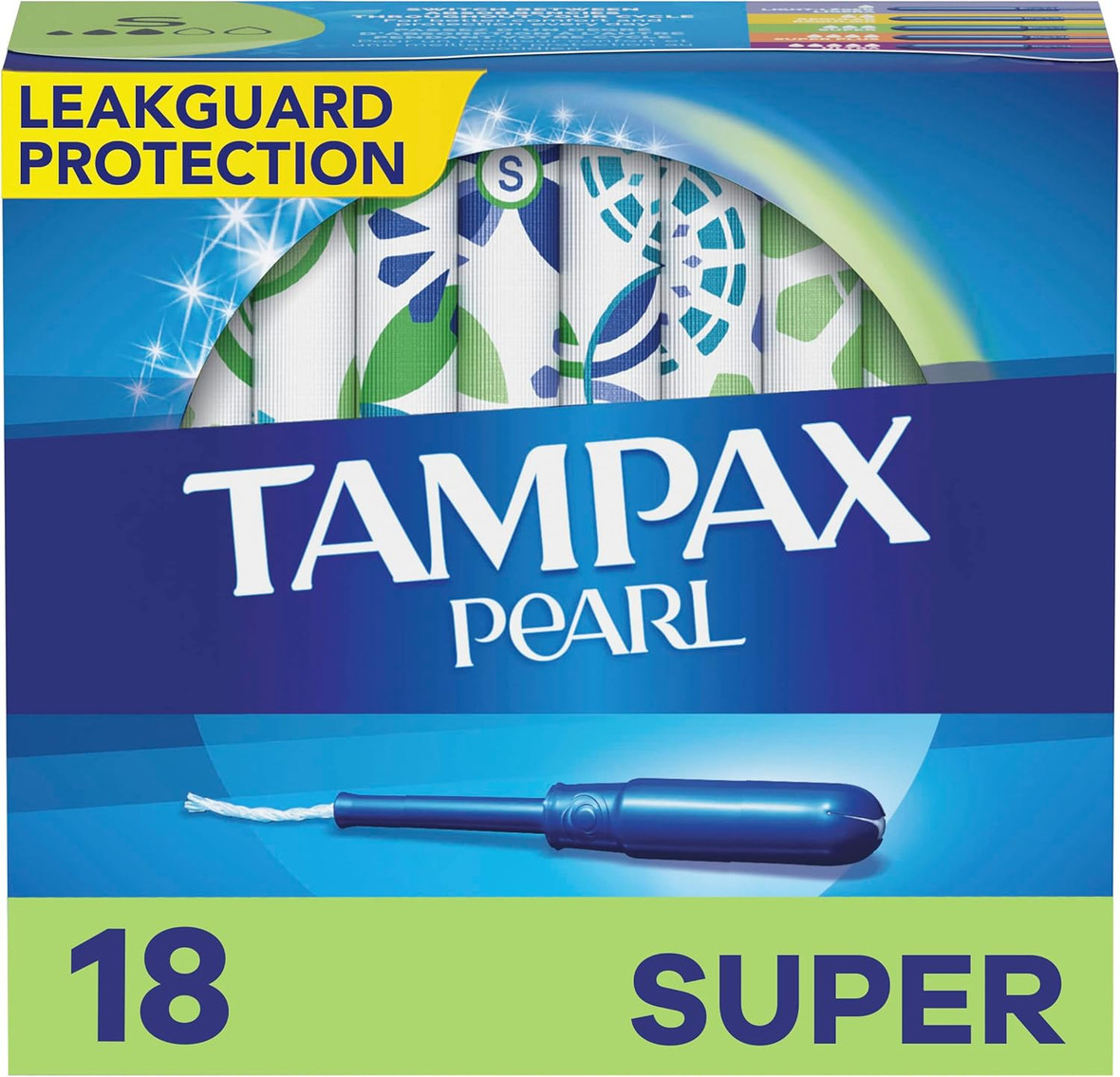Tampax Cardboard Tampons Super Absorbency, 10 Count, 48 Per Case