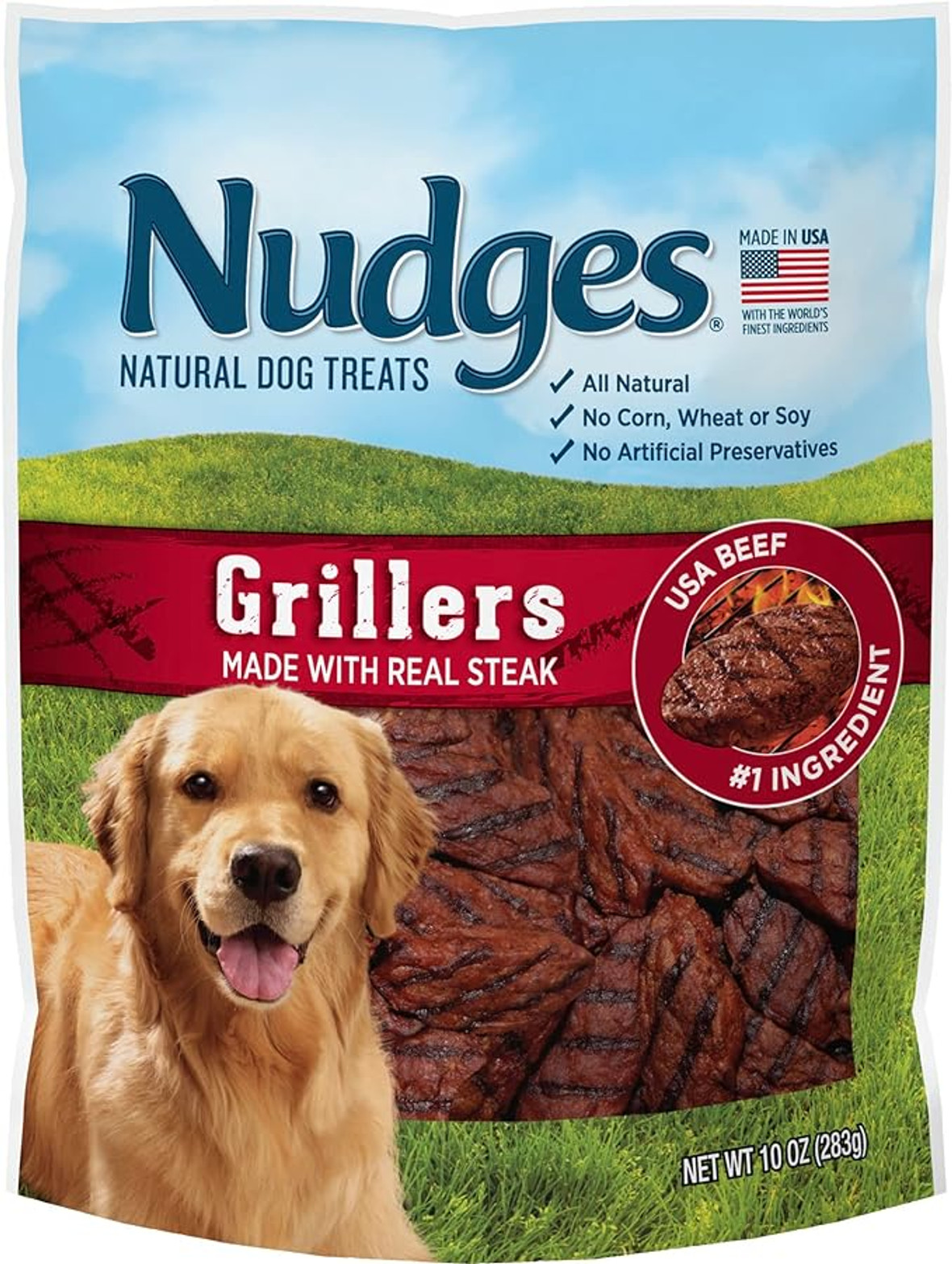 Blue Buffalo Nudges Duck Jerky Cuts Dog Treats, 10 Ounce, 6 Per Case