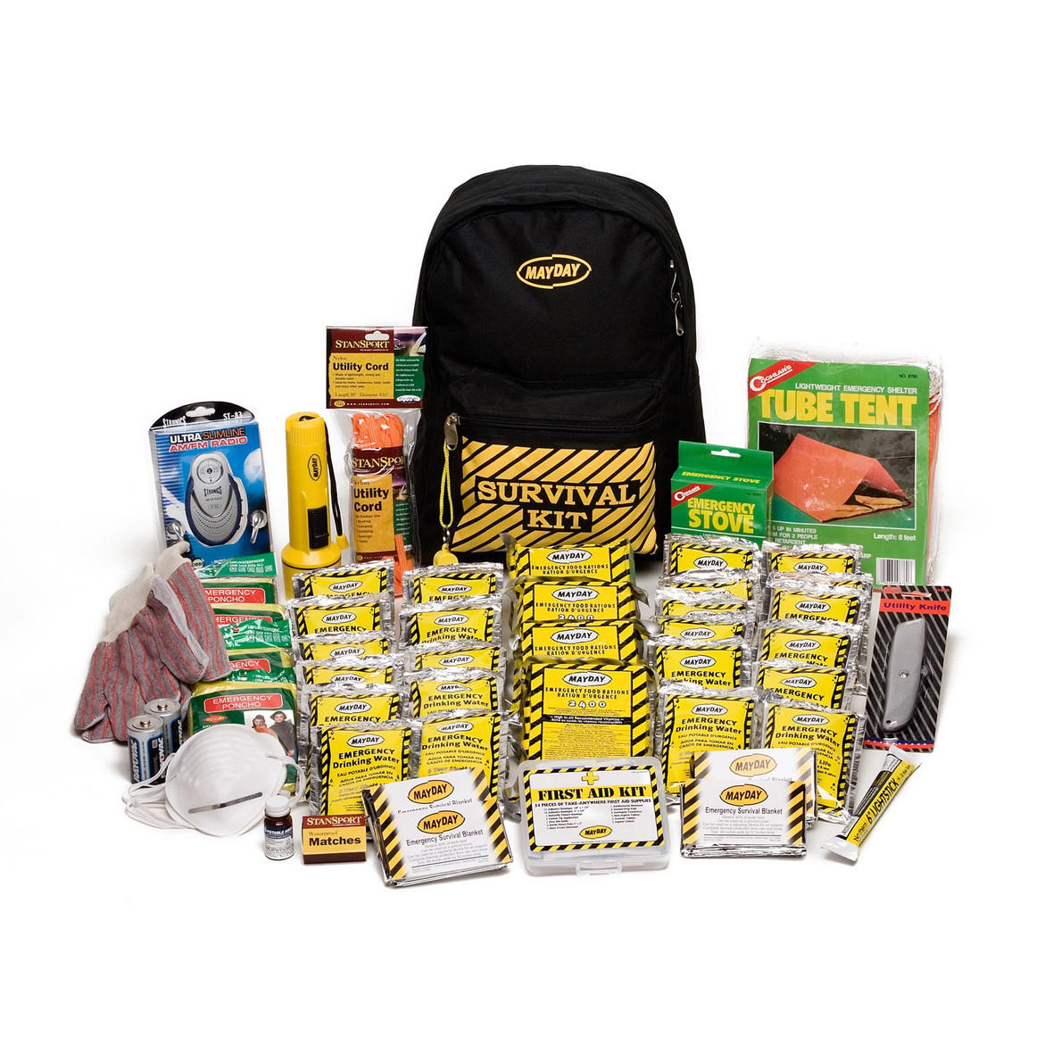 Emergency Preparedness First Aid Backpack, 43 Pieces/kit