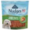 Blue Buffalo Nudges Health & Wellness Chicken Jerky Cuts Dog Treats, 10 Ounce, 6 Per Case