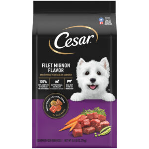 Cesar Dog Food Canine Cuisine Filet Mignon In Sauce, 3.5 Ounce, 24 Per Case