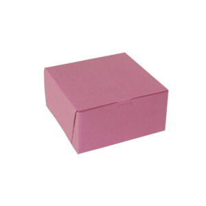 Boxit 8  x 8  x 5  White Bakery Cornerlock Box, 100 Per Case