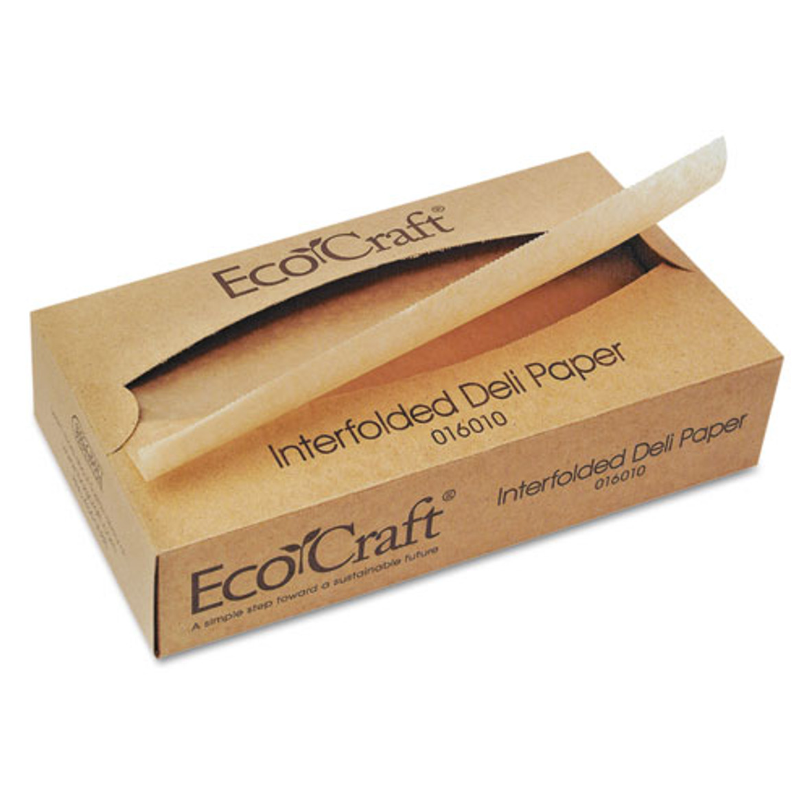 EcoCraft Ecocraft Interfolded Soy Wax Deli Sheets, 12 x 10.75, 500/Box, 12 Boxes/Carton