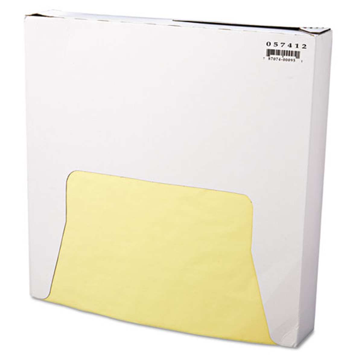 EcoCraft Grease-Resistant Paper Wraps And Liners, 12 x 12, White, 1,000/Box, 5 Boxes/Carton