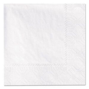 Hoffmaster® Beverage Napkins, 2-ply 9 1/2 x  9 1/2, White, Embossed, 1000/Carton