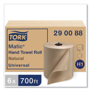 Tork® Advanced Matic Hand Towel Roll, 7.7" x 700 ft, White, 6 Rolls/Carton