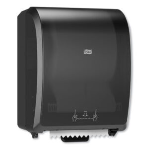 Tork® Mechanical Hand Towel Roll Dispenser, H80 System, Black 12.32 x 9.32 x 15.95