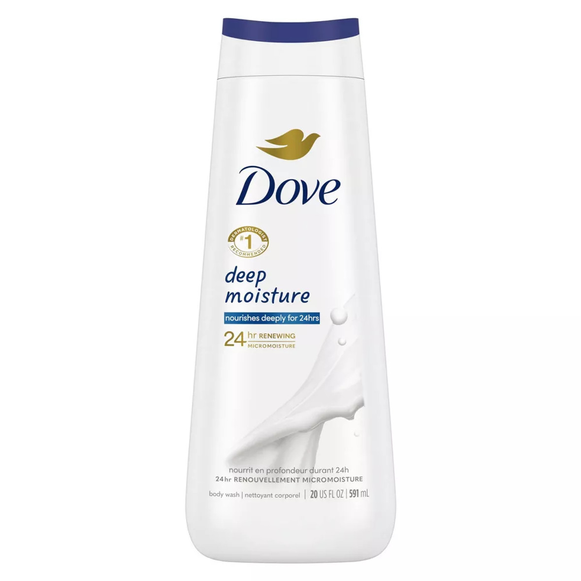 Dove Deep Moisture Body Wash, 11 Ounce, 6 Per Case