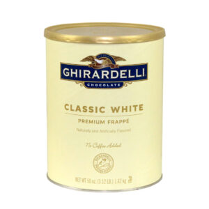 Ghirardelli White Mocha Frappe, 3.12 Pound Can, 6 Cans per Case