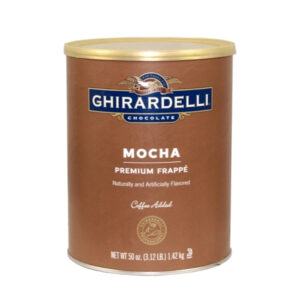 Ghirardelli White Mocha Frappe, 3.12 Pound Can, 6 Cans per Case