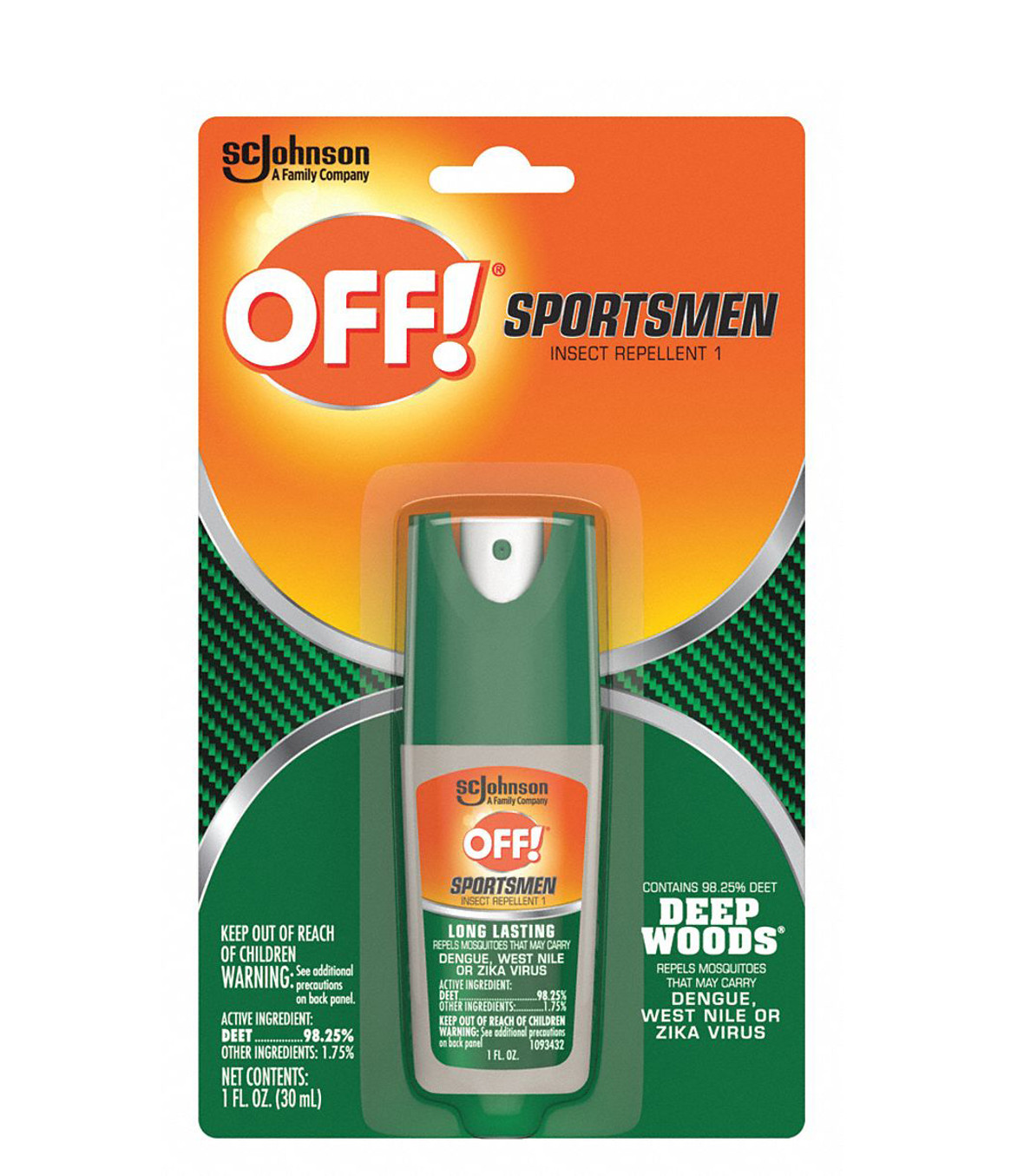 Deep Woods Sportsmen Insect Repellent, 1 Oz Spray Bottle