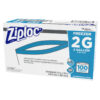 Double Zipper Freezer Bags, 2 Gal, 2.7 Mil, 13" X 15.5", Clear, 100/carton