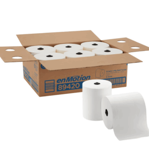 enMotion Hardwound Paper Towels, 1-ply, 700 ft./Roll, 6 Rolls Per Case