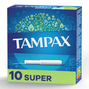 Tampax Pearl Super Unscented Tampons With Inners, 18 Count, 12 Per Case