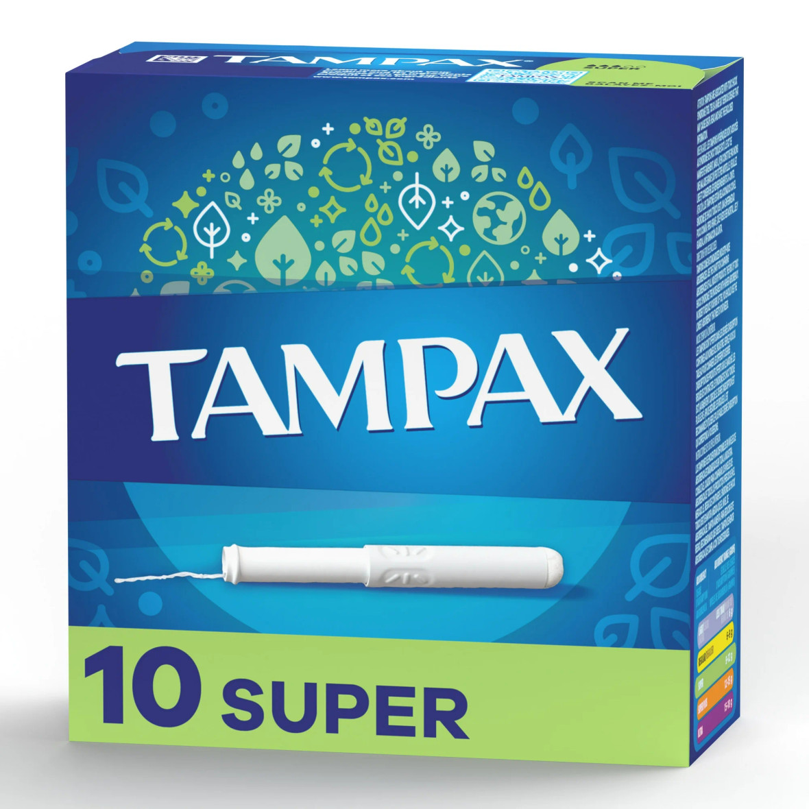 Tampax Pearl Super Unscented Tampons With Inners, 18 Count, 12 Per Case