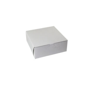 Boxit Lock Corner One Piece White Bakery Box, 5.5  x 5.5  x 4 , 250 Per Case
