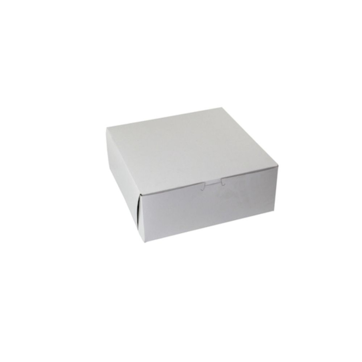 Boxit Lock Corner One Piece White Bakery Box, 5.5 x 5.5 x 4 , 250 Per Case