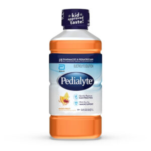 Pedialyte Strawberry 1 Liter Flavored Electrolyte Solution, 33.8 Fluid Ounce, 8 Per Case