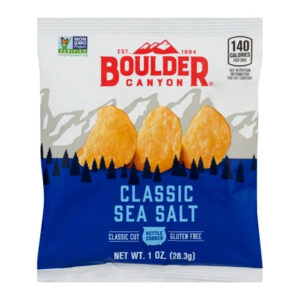 Boulder Canyon Sea Salt Kettle Cooked Chips, 1.5 Ounces, 55 Per Case