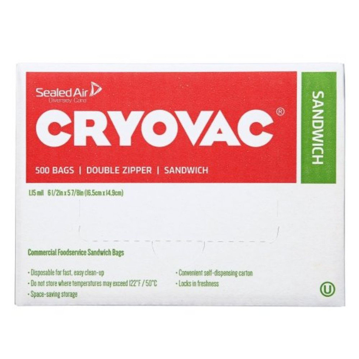 Togo! Foil Insulator Deli And Sandwich Bags, 5.25" X 12", White Unprinted, 500/carton